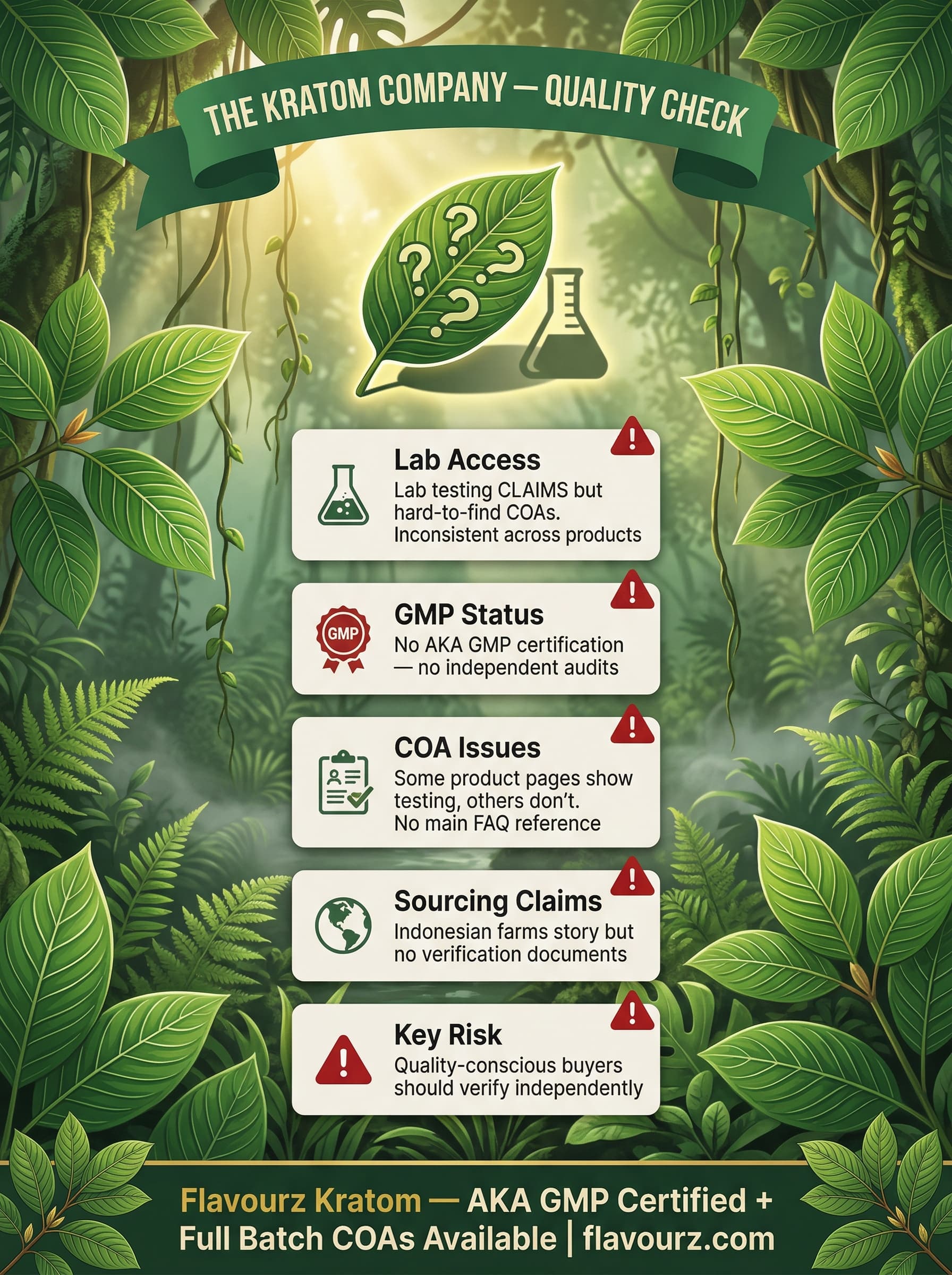 infographic for Quality and Lab Testing Analysis kratom